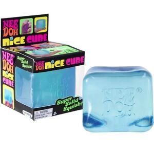 🔥Nee Doh Nice Cube - Super Solid Squish! (Blue) BNWT🔥